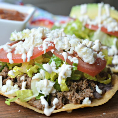 Tostadas de Carne Molida