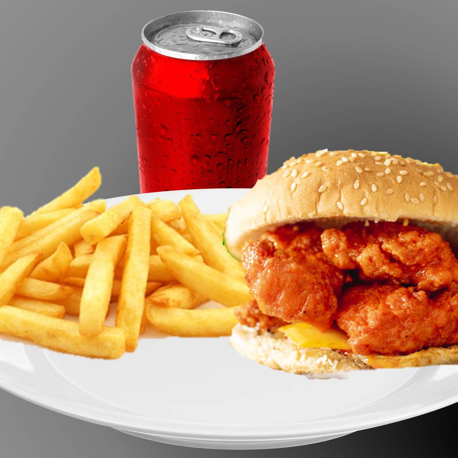 HAMBURGUESA CRUJI POLLO 1 PAPAS, 1 BEBIDA 🍔🍟🥤