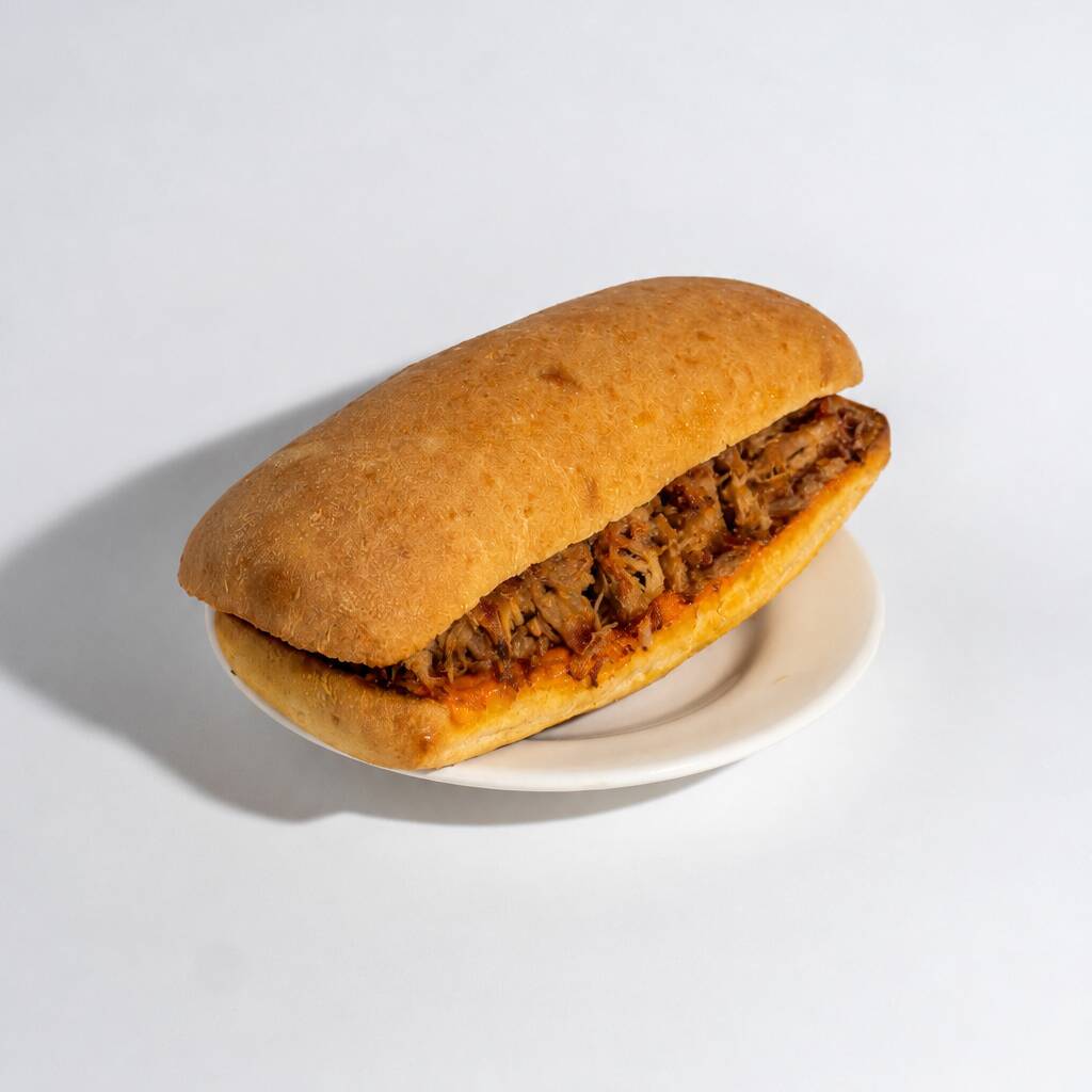 Ciabatta de pulled Pork