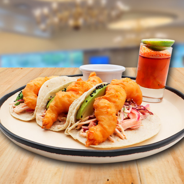 Tacos de camarón estilo Baja