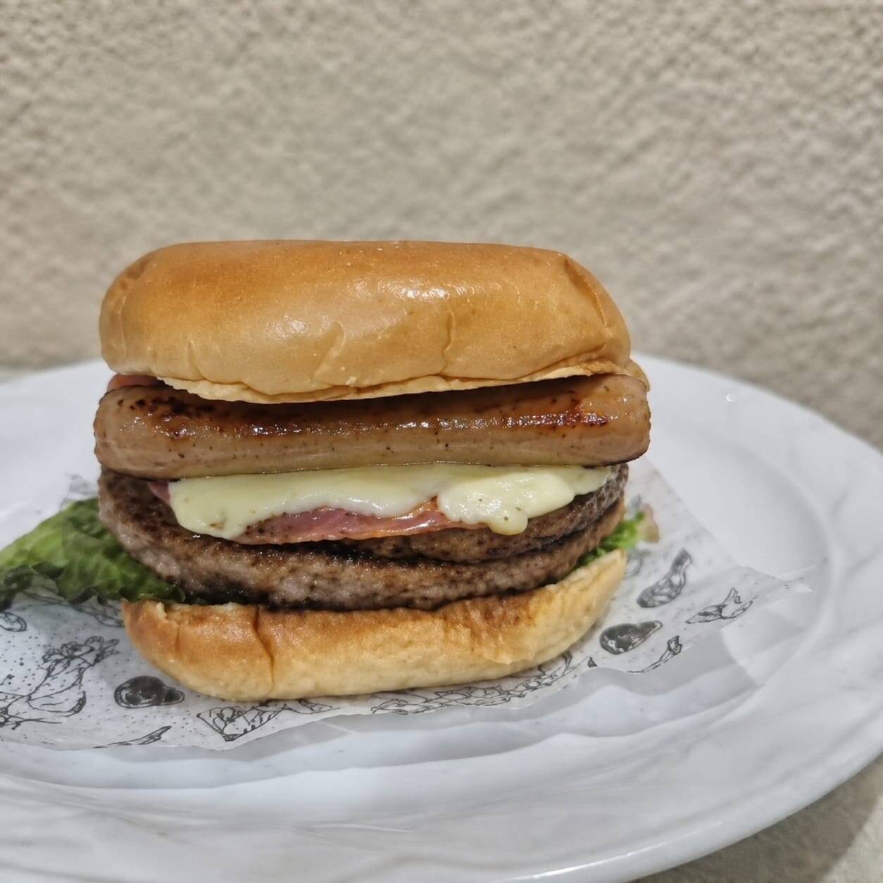 Hamburguesa salchicha de pavo