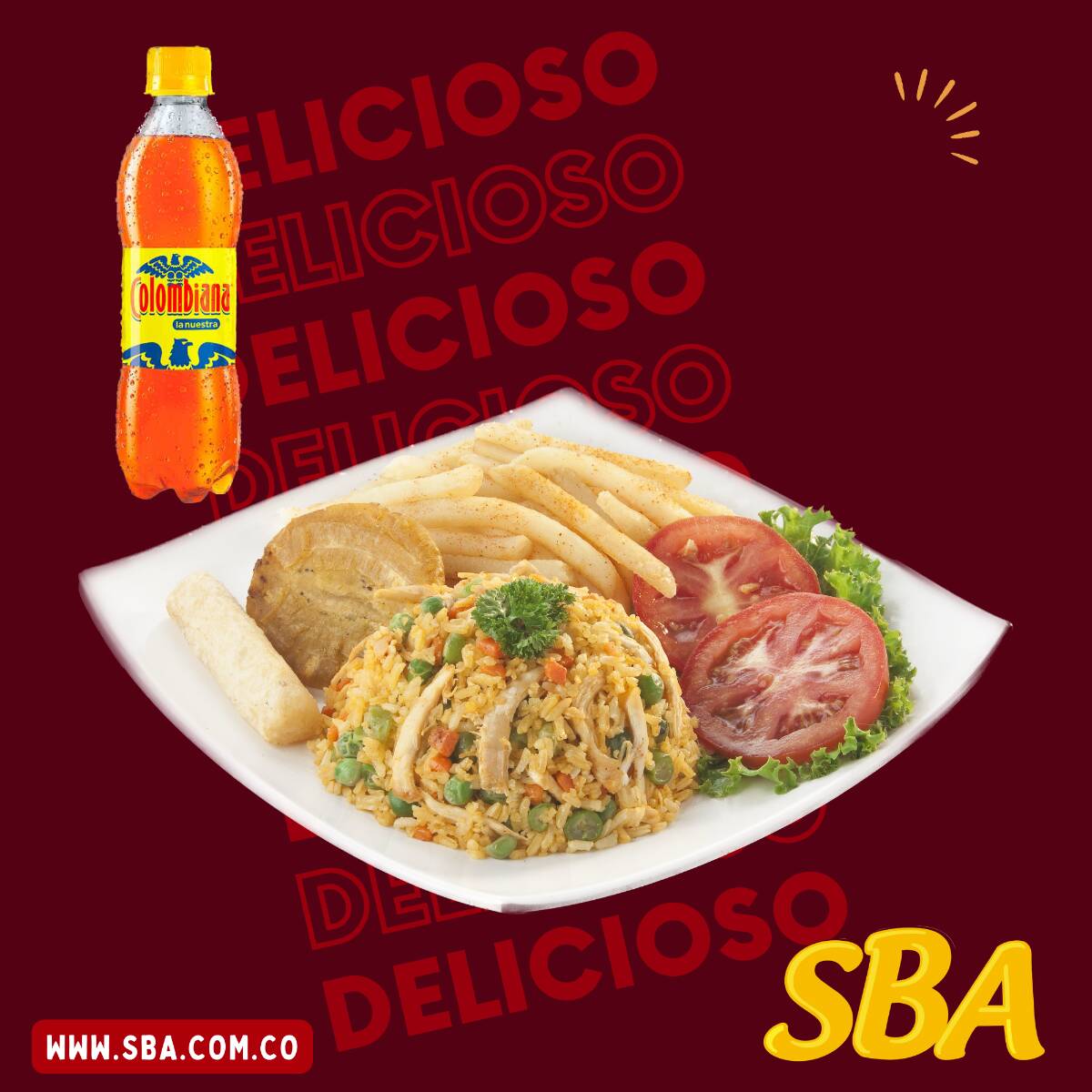 Arroz con Pollo + Bebida