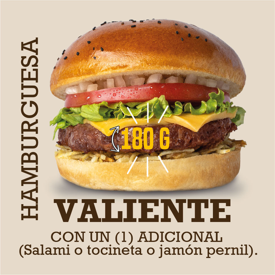 Hamburguesa Valiente 180 g