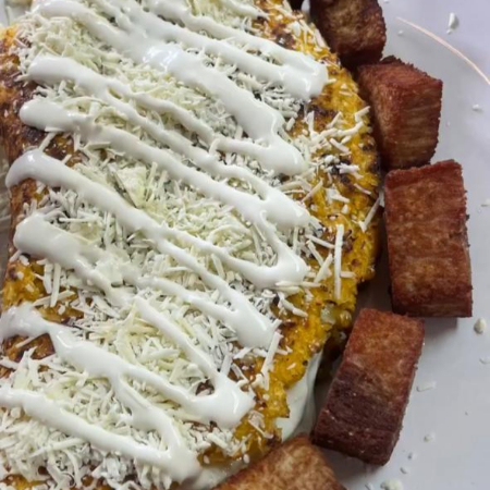 Cachapa de cochino frito