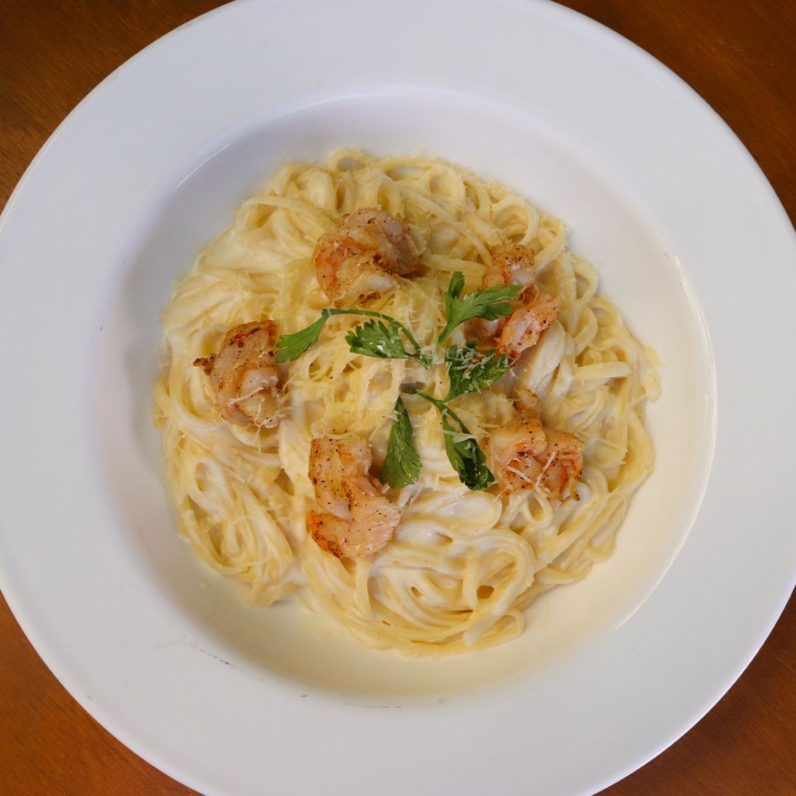 Pasta Alfredo con Pollo Porción Individual