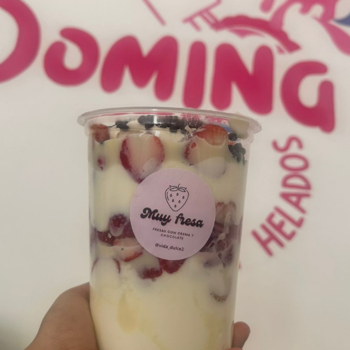 Litro de Fresas con Crema