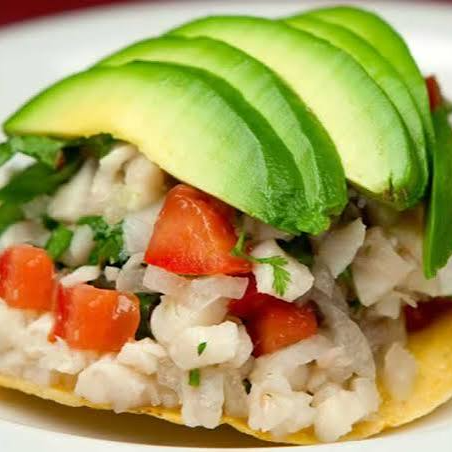 Tostada Ceviche Trozo