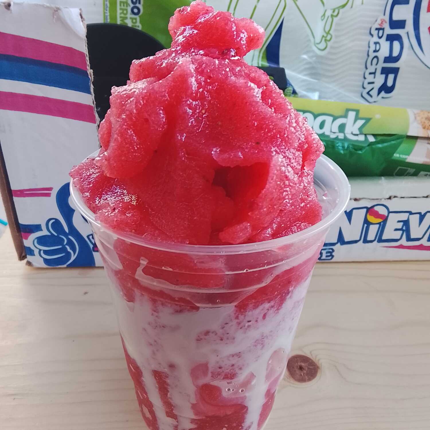 Frappe de fresa