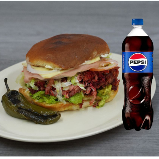 Combo Torta Colita de Pavo Especial + Refresco