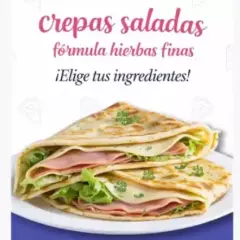 Crepa Salada Jamón-Queso Philadelphia