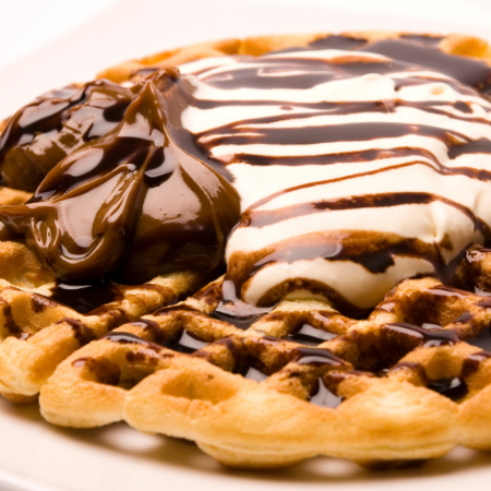 Waffles con Chocolate