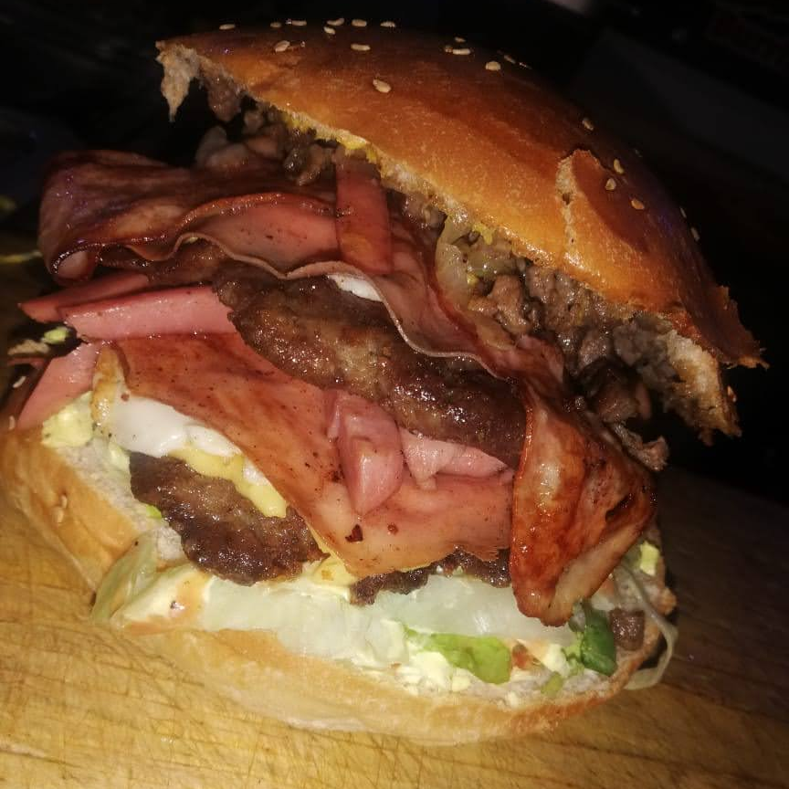Hamburguesa Mega de Pastor