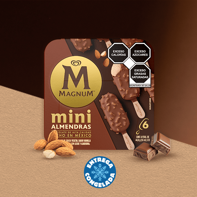 Magnum Mini Almendras (6 Pzas)