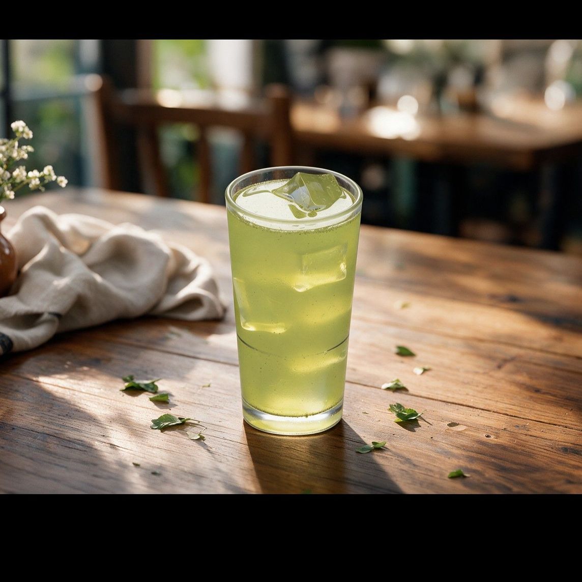 Agua de limón con hierbabuena