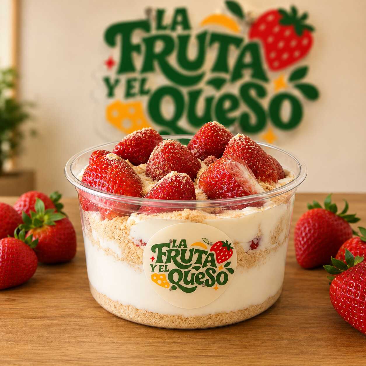 Fresas con Crema Estilo Cheesecake