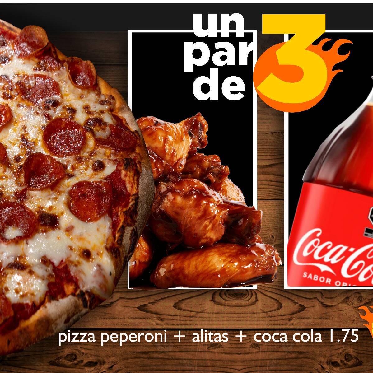 COMBO ESPECIALIDAD+ALITAS+REFRESCO