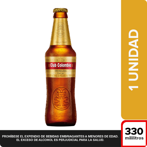 Cerveza Club Colombia Dorada 330ml
