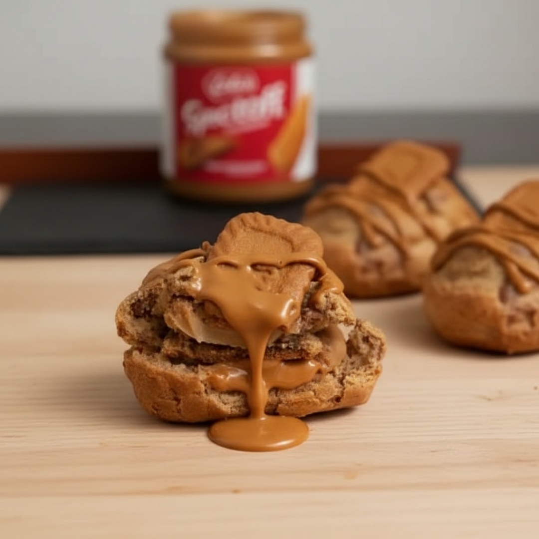 Voltou o mais pedido! Massa amanteigada, com muita pasta de Biscoff, recheio de brigadeiro de Biscoff e ainda uma cobertura do creme (Original) Lotus Biscoff. A marca da nossa massa crocante por fora é muito deliciosa por dentro