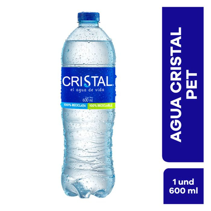 Botella de Agua Cristal.