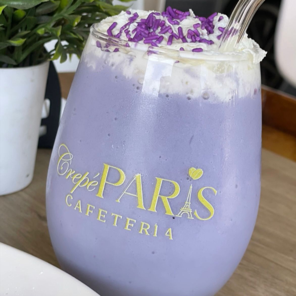 Latte helado de Taro