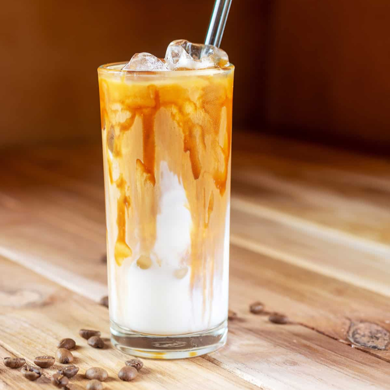 Iced Cajeta Macchiato
