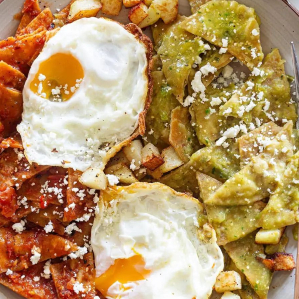 Chilaquiles Divorciados de Huevo