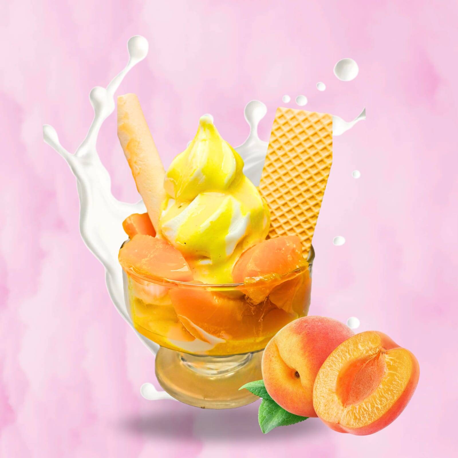 Duraznos con Helado