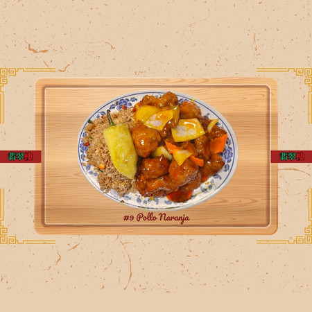 Lunch No. 9 – Pollo a la Naranja