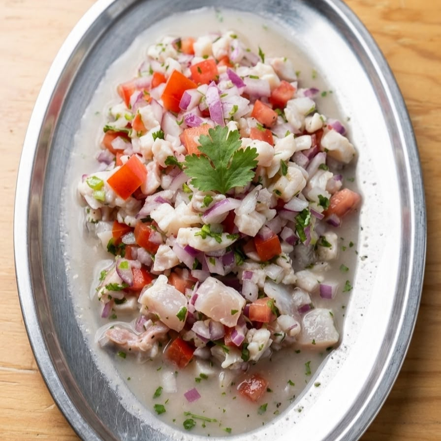 1/2 Litro de Ceviche de Pescado Estilo Sinaloa