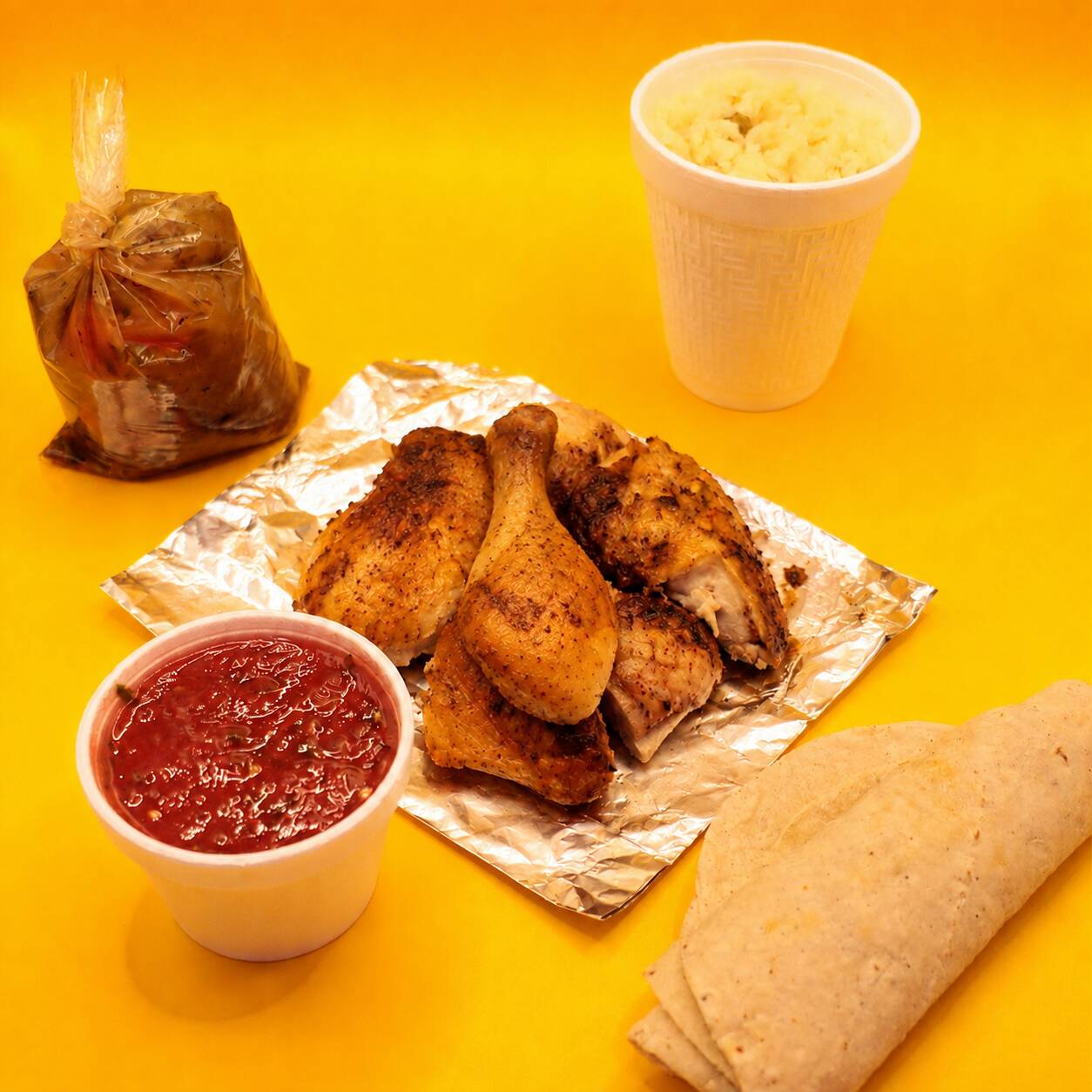 Pollo Rostizado CHICO (2 a 3 Personas)