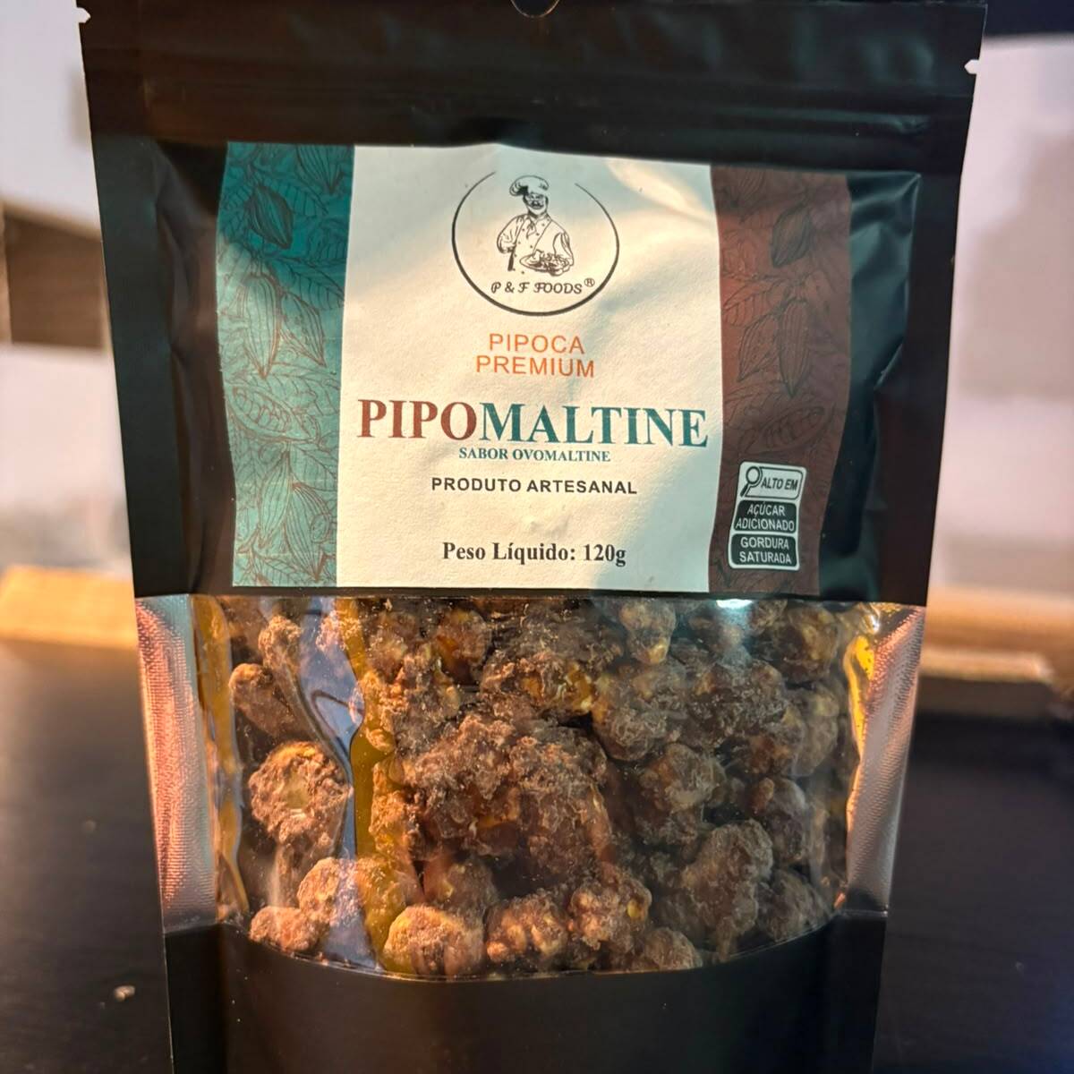 Pipoca gourmet - Sabor Ovomaltine