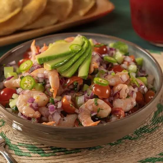 Ceviche Camarón Cocido