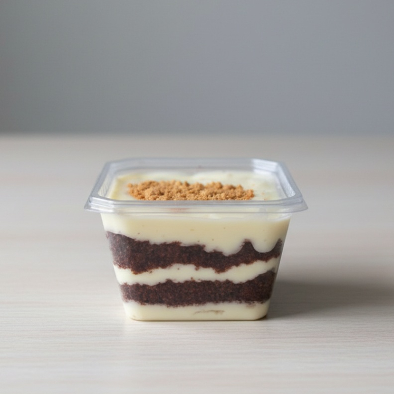 Bolo de pote de chocolate com recheio de Ninho com paçoca