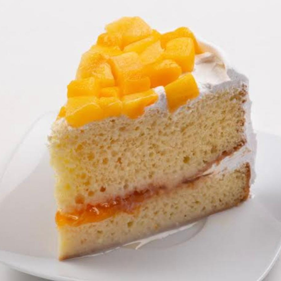 Rebanada de Pastel de 3 Leches con Durazno