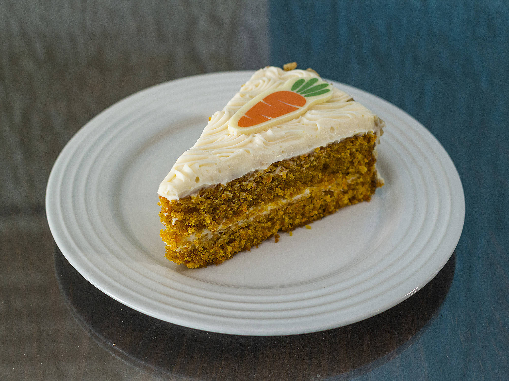 Rebanada de Pastel de Zanahoria