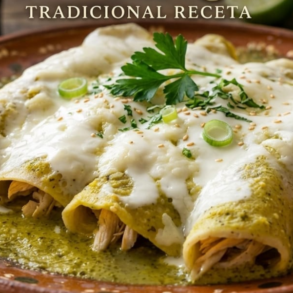 Enchiladas con Huevo o Pollo