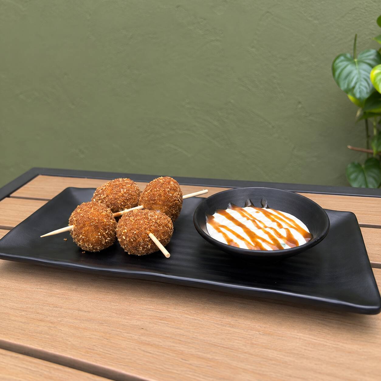 Kushiages de Platano con Filadelfia