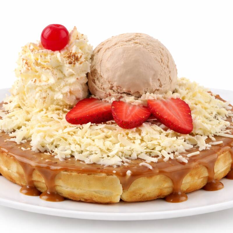 Waffle Arequipe Queso