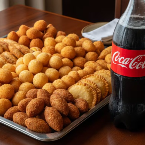 Escolha seus salgadinhos preferidos para montar seu cento de salgados fritos como quiser para sua festa ou evento. Escolha até 5 opções, cada opção escolhida vai 10 unidades, criando o seu cento personalizado! Deixe suas festa, reuniões e eventos ainda melhores com os melhores salgadinhos do delivery carioca. Nossa equipe lhe aguarda com os mais gostosos salgados. Peça já! Grátis Um Guaraná De 1,5l