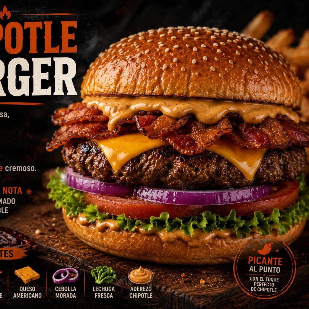 Chipotle Burger con papas
