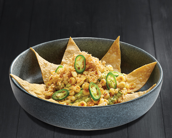 Guacamole con Chicharrón y Esquites