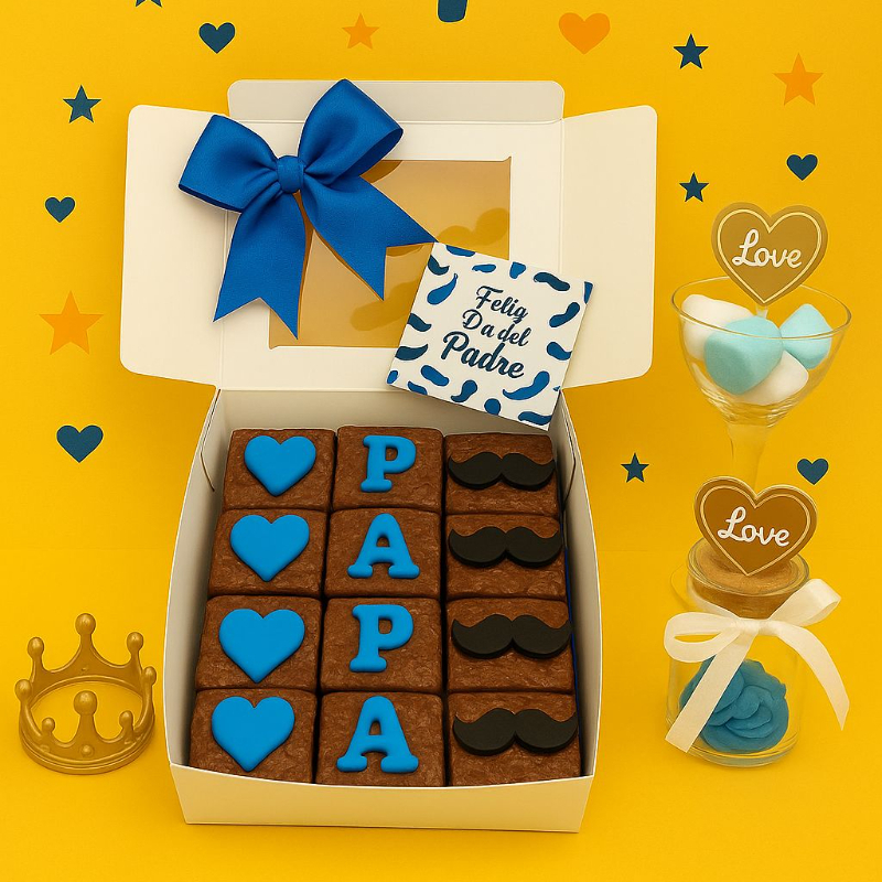 Caja Don Brownies X12 para Papá