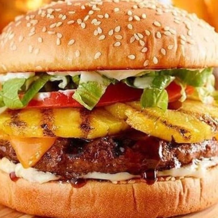 Hamburguesa BBQ con Piña