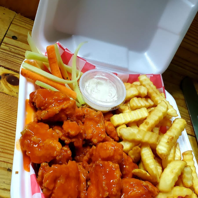 Papas Con Boneless 400g en salsa bbq
