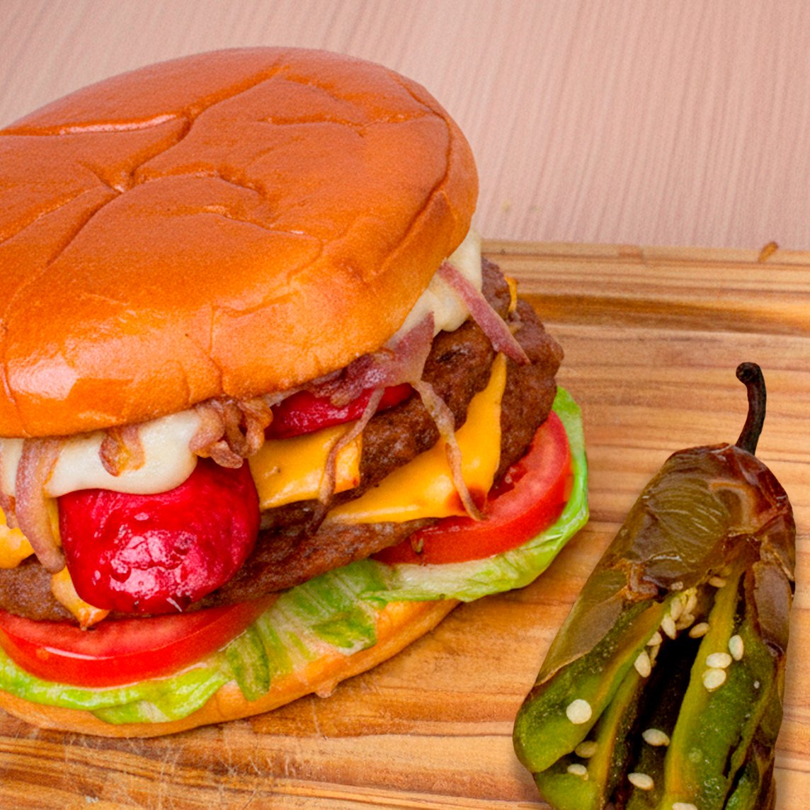 Combo de Hamburguesa Monster con refresco