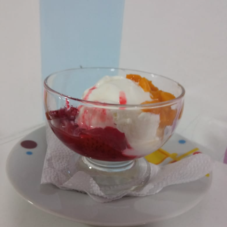 Vaso con Frutas sencillo