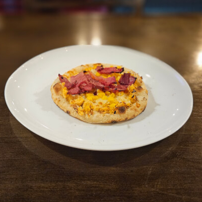 Frango, muçarela, milho verde e bacon