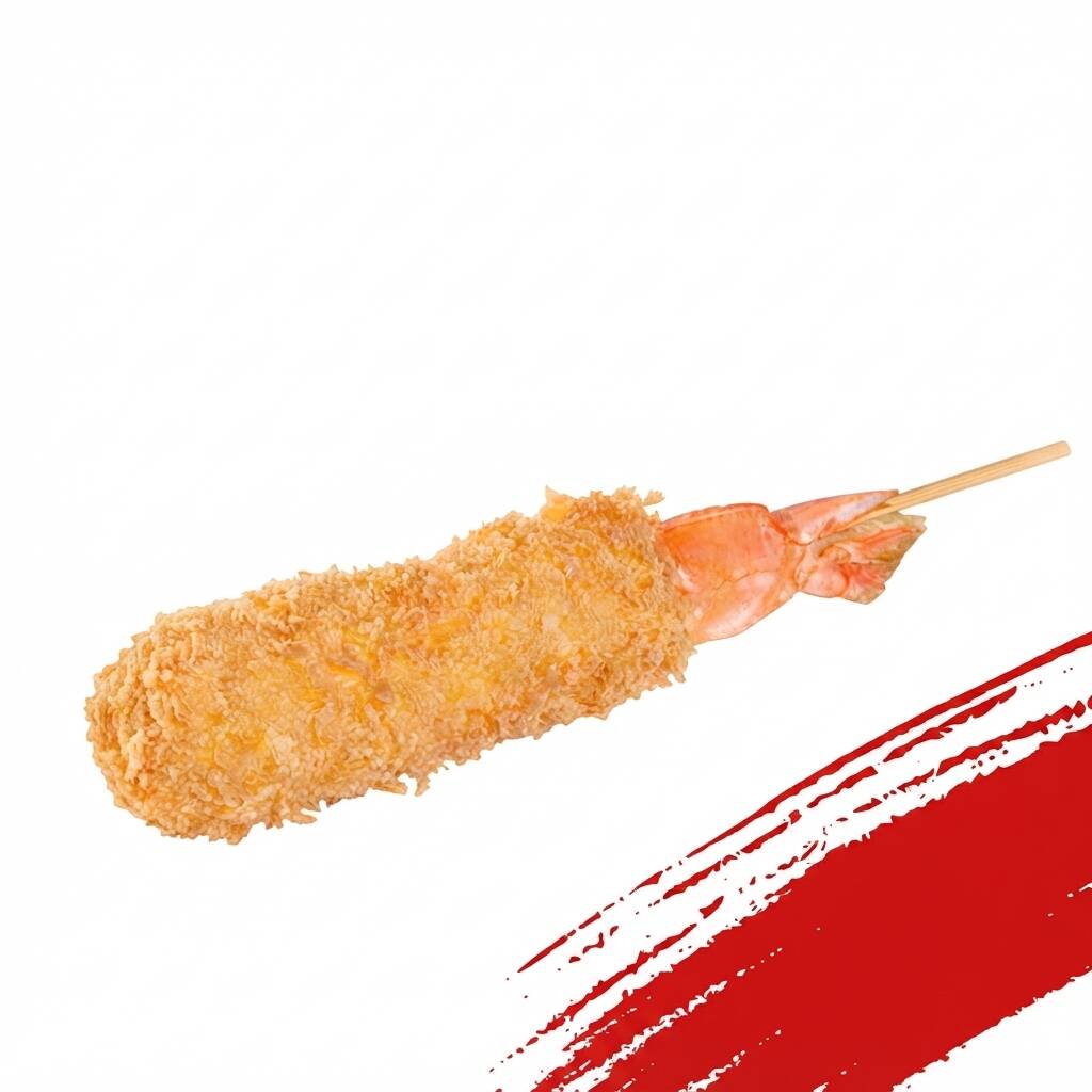 Kushiage de Camarón con Queso (3 Pzas)