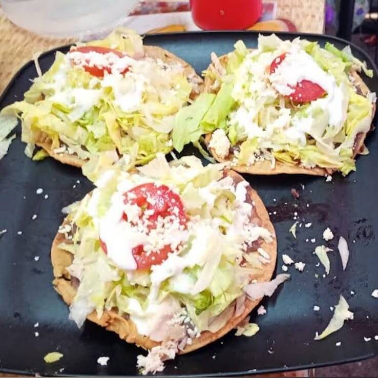 Tostadas de Pollo 3 Pzas