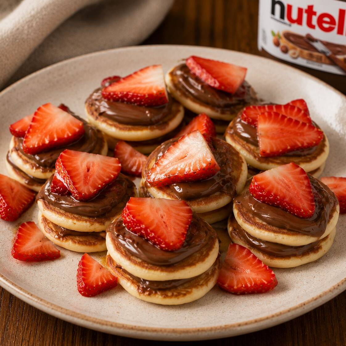 Mini Fresa Nutella Cakes